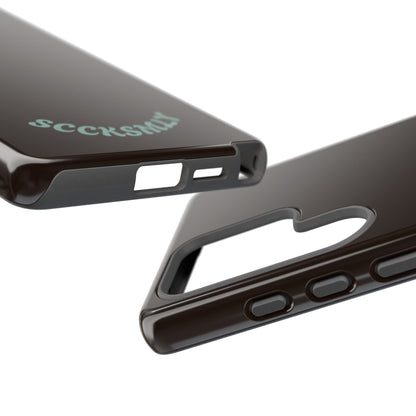 SOLID Espresso Mint Tough Phone Case for Samsung