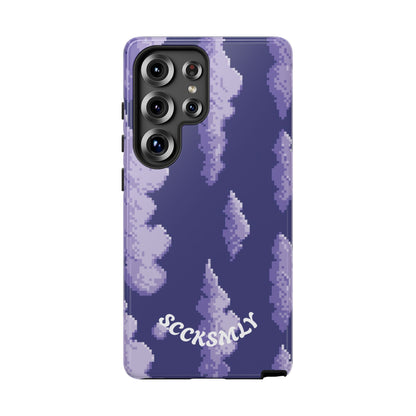 Lilac Pixel Cloud Tough Phone Case for Samsung