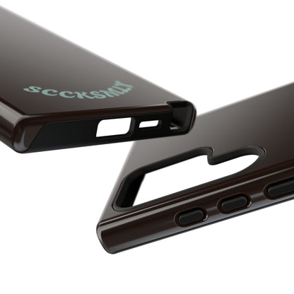 SOLID Espresso Mint Tough Phone Case for Samsung