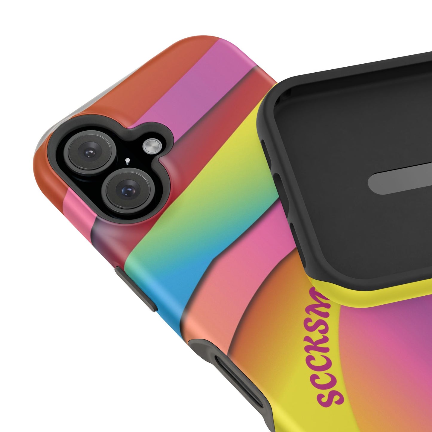 Modern Retro Rainbow Phone Case for Apple