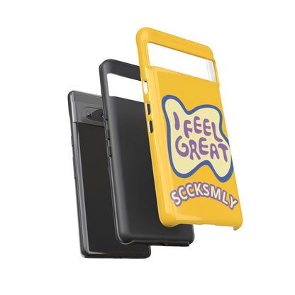 Yellow "I FEEL GREAT" Tough Phone Case for Google Pixel