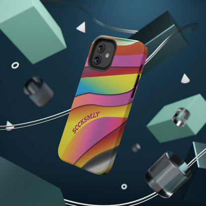 Modern Retro Rainbow Phone Case for Apple