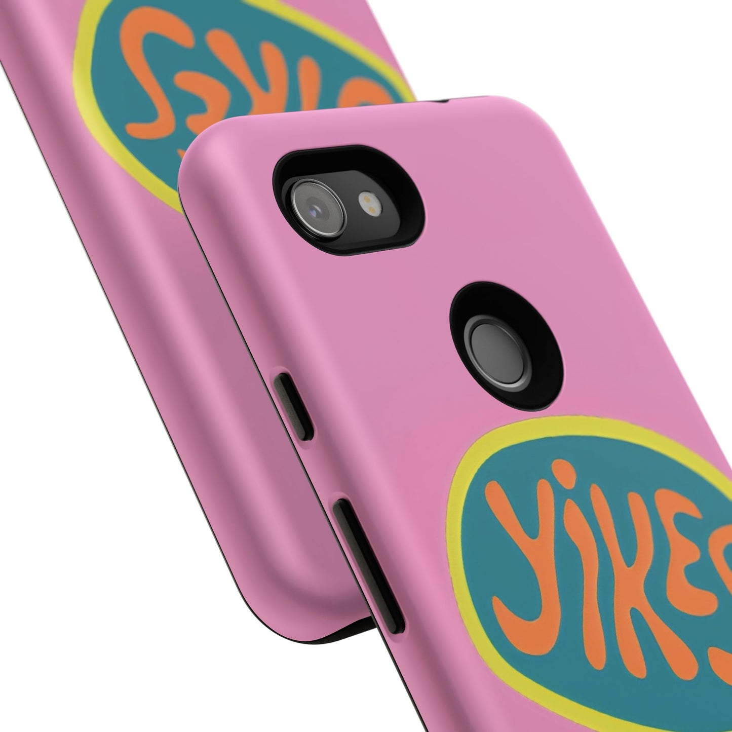 Pink "YIKES" Tough Phone Case for Google Pixel