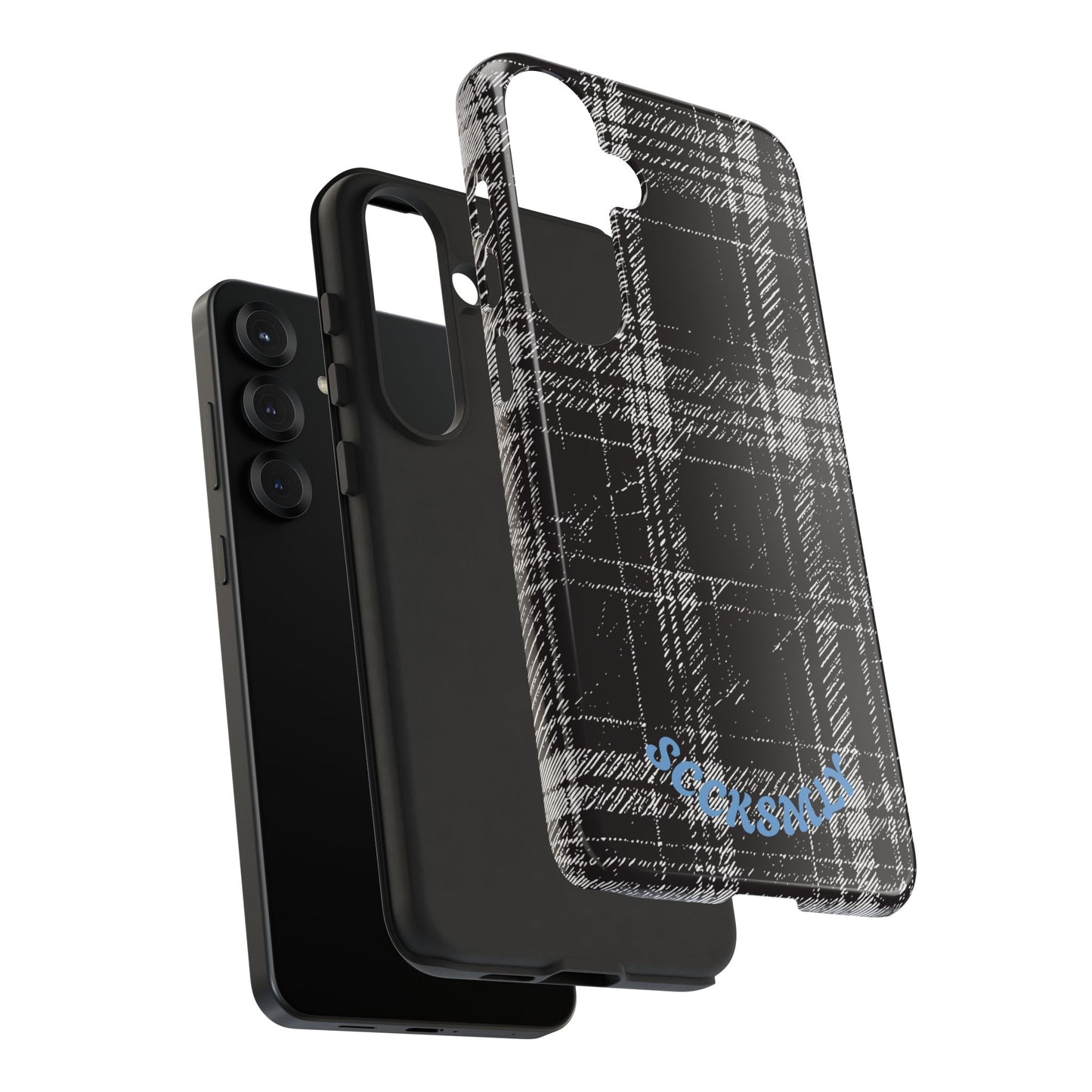 Smoky Grungy Plaid Phone Case for Samsung