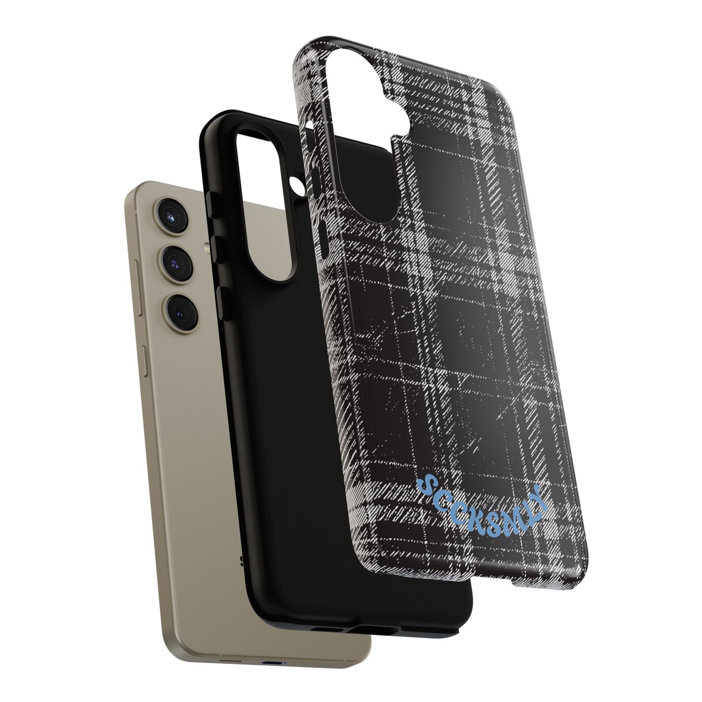 Smoky Grungy Plaid Phone Case for Samsung