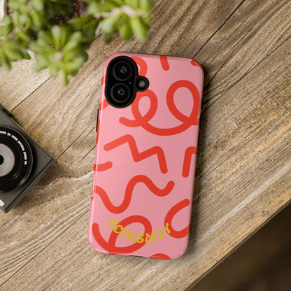 Red Candy Swirls Tough Case for Apple