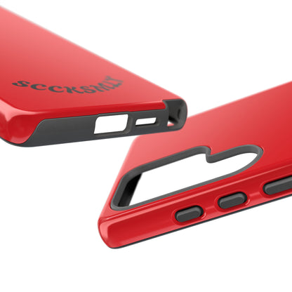 SOLID Screaming Red Tough Case for Samsung