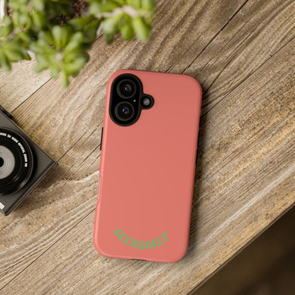 SOLID Guava Melon Wave Tough Phone Case for Apple