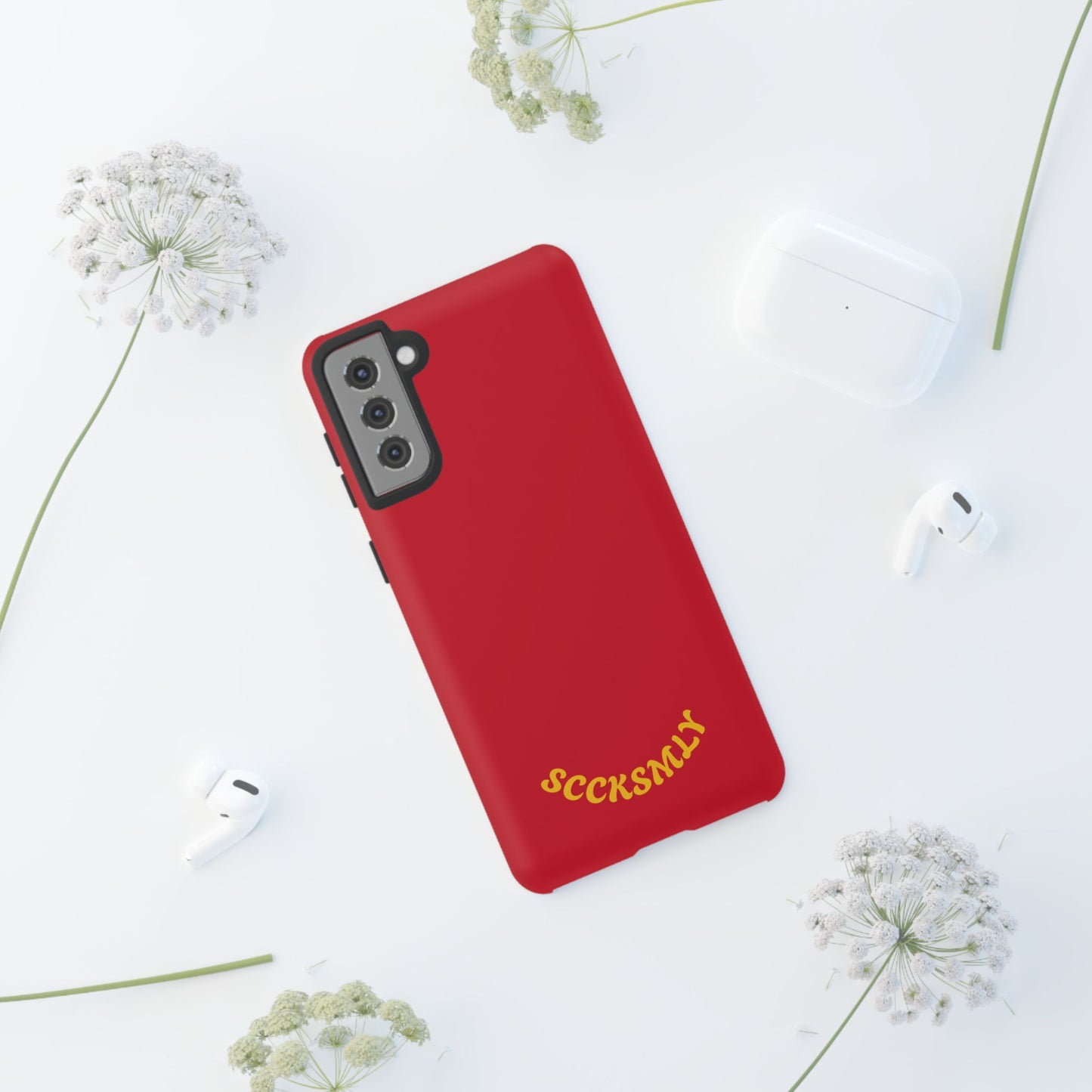 SOLID Calm Cherry Tough Case for Samsung