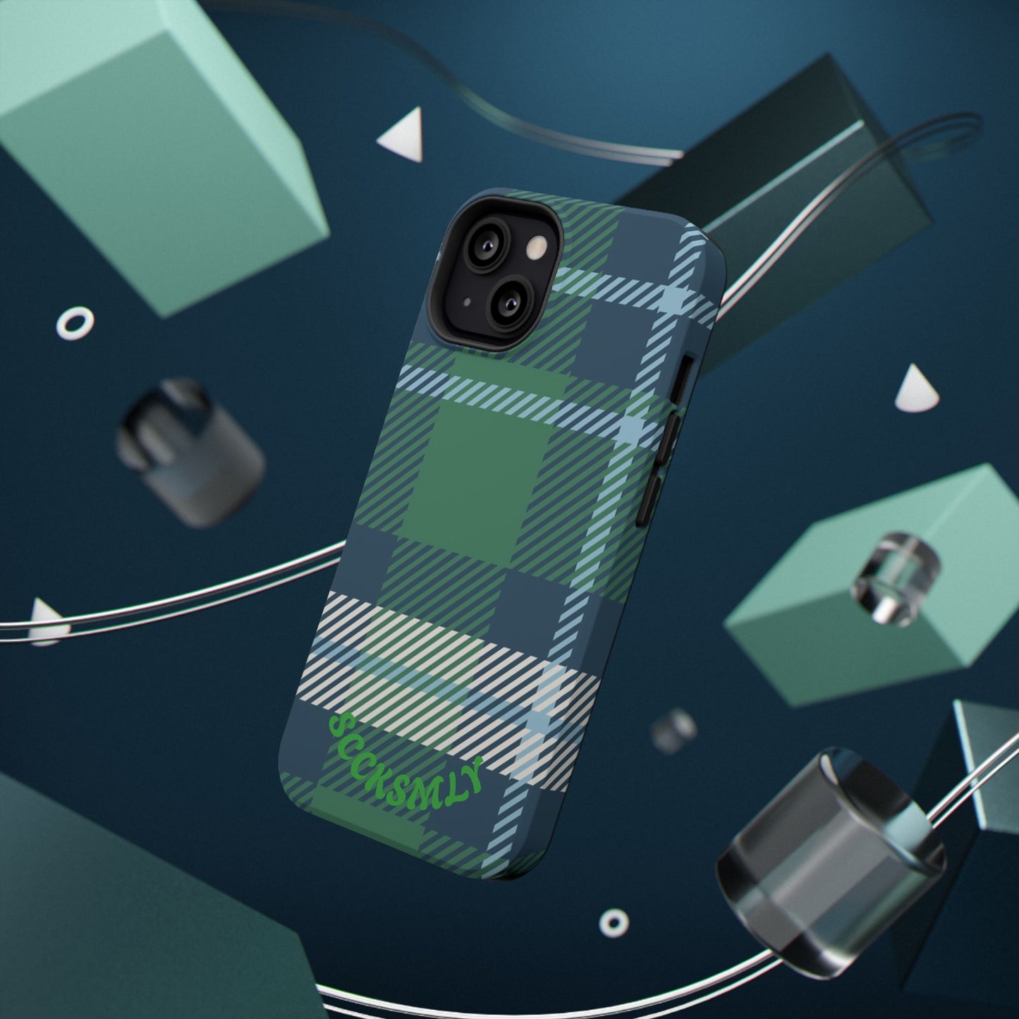 Earth and Sky Plaid Phone Case for Apple