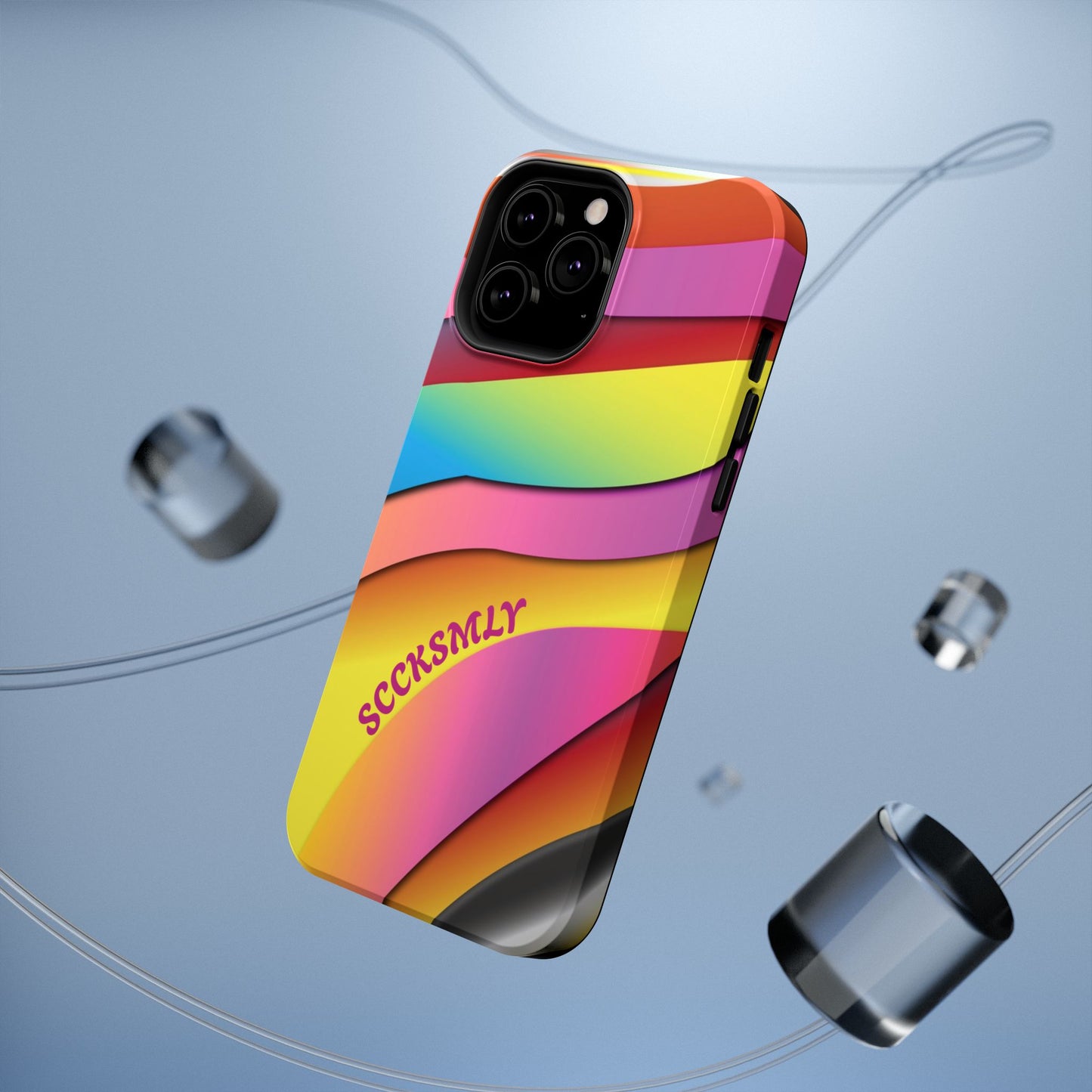 Modern Retro Rainbow Phone Case for "IOS or Apple"