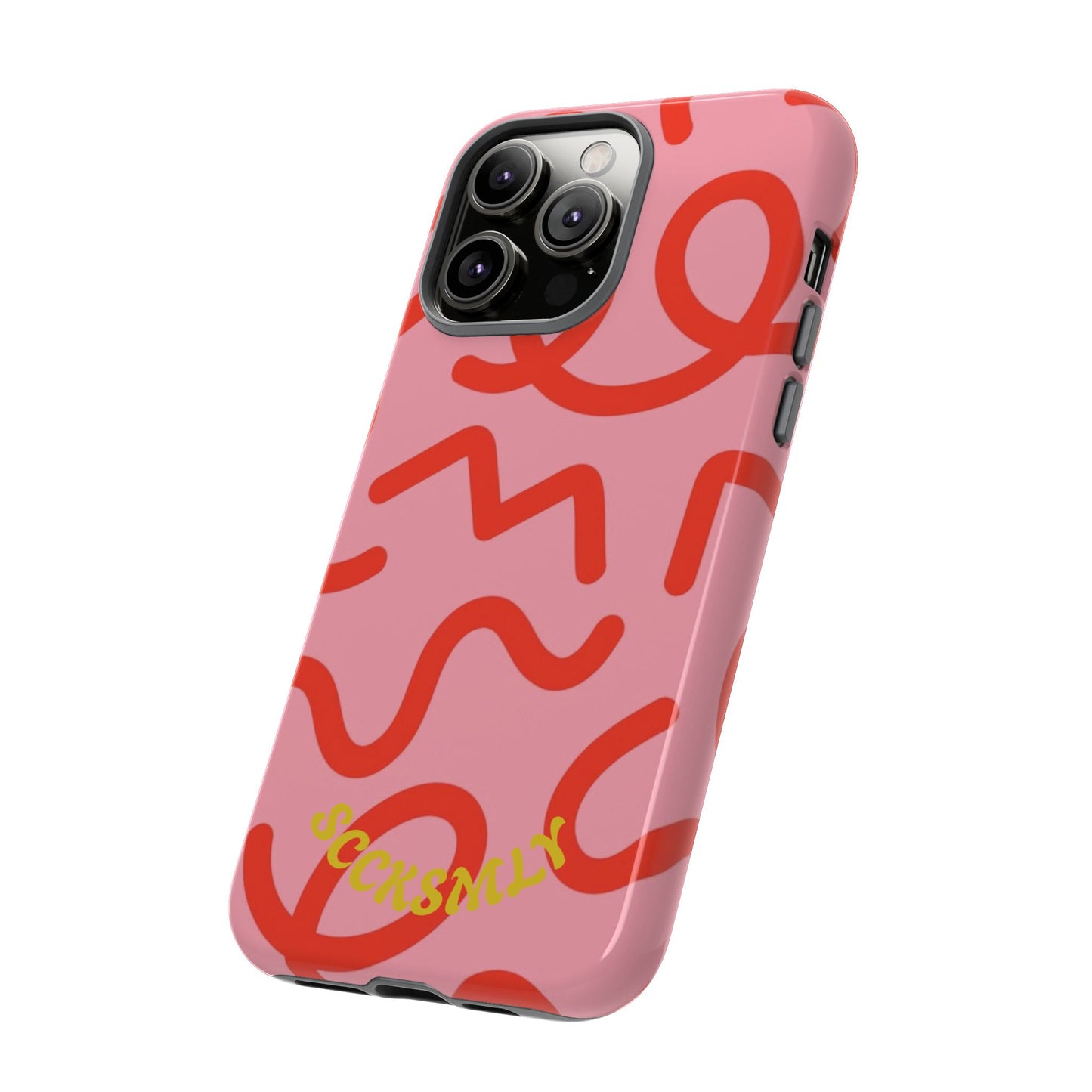Red Candy Swirls Tough Case for Apple