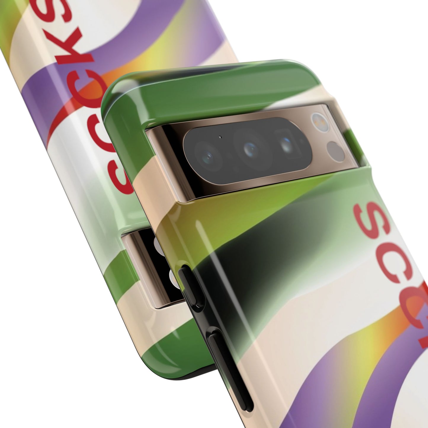 Green Waves Phone Case for Google Pixel