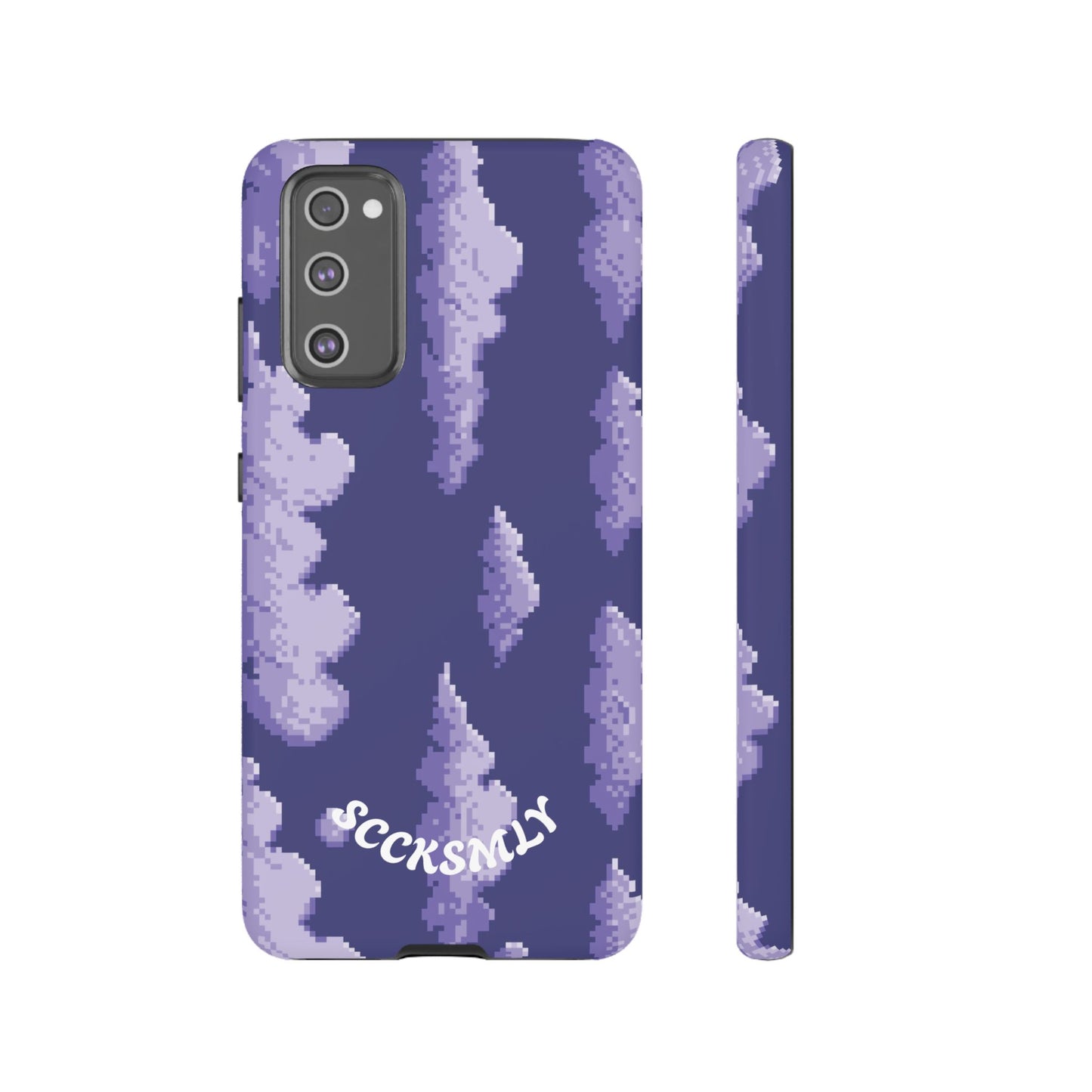 Lilac Pixel Cloud Tough Phone Case for Samsung