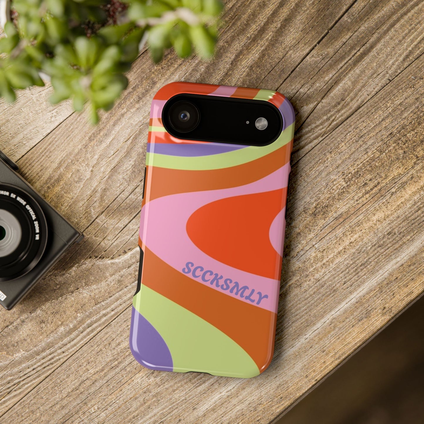 Curvy Swirl Phone Case for Apple