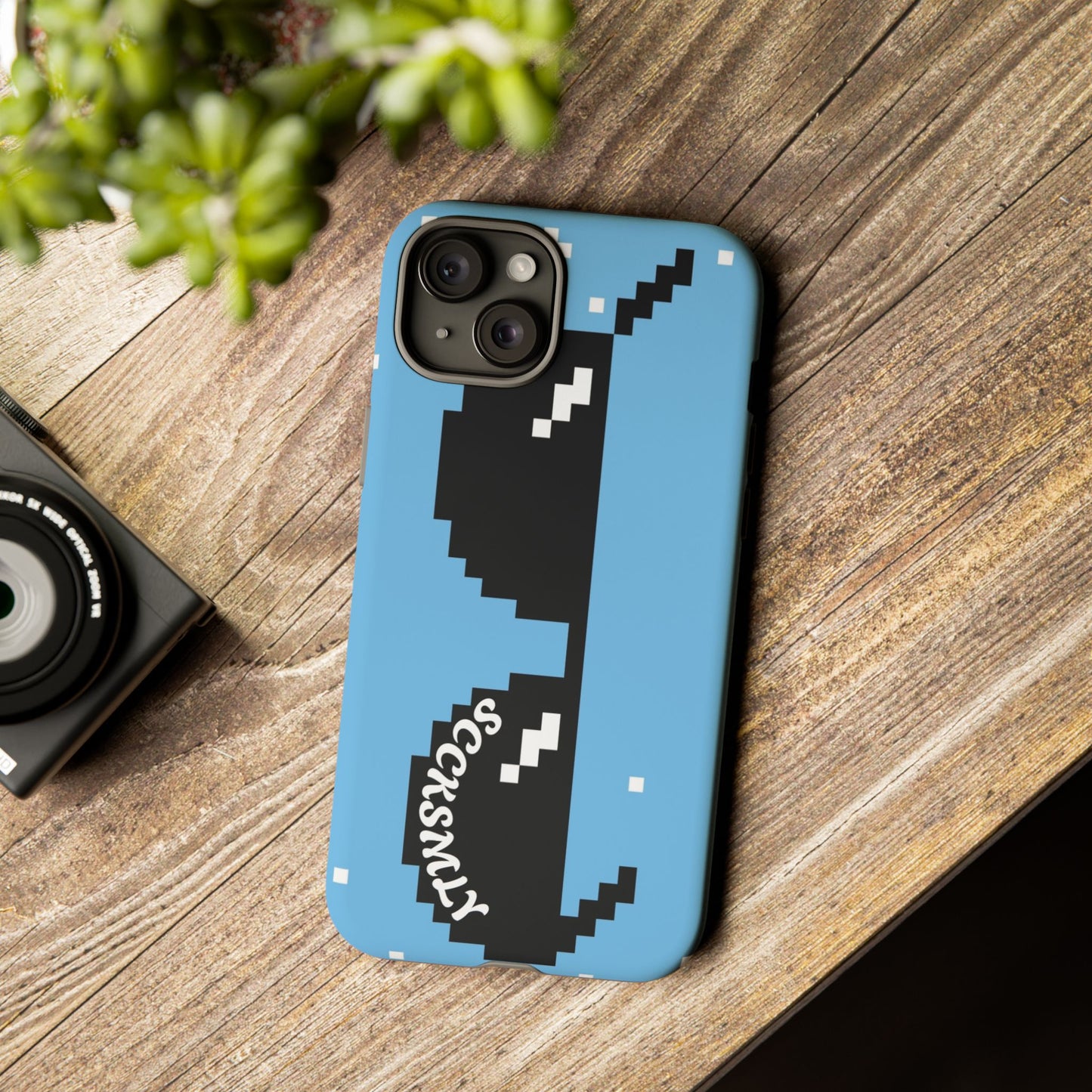 Pixel Glass Tough Phone Case for Apple