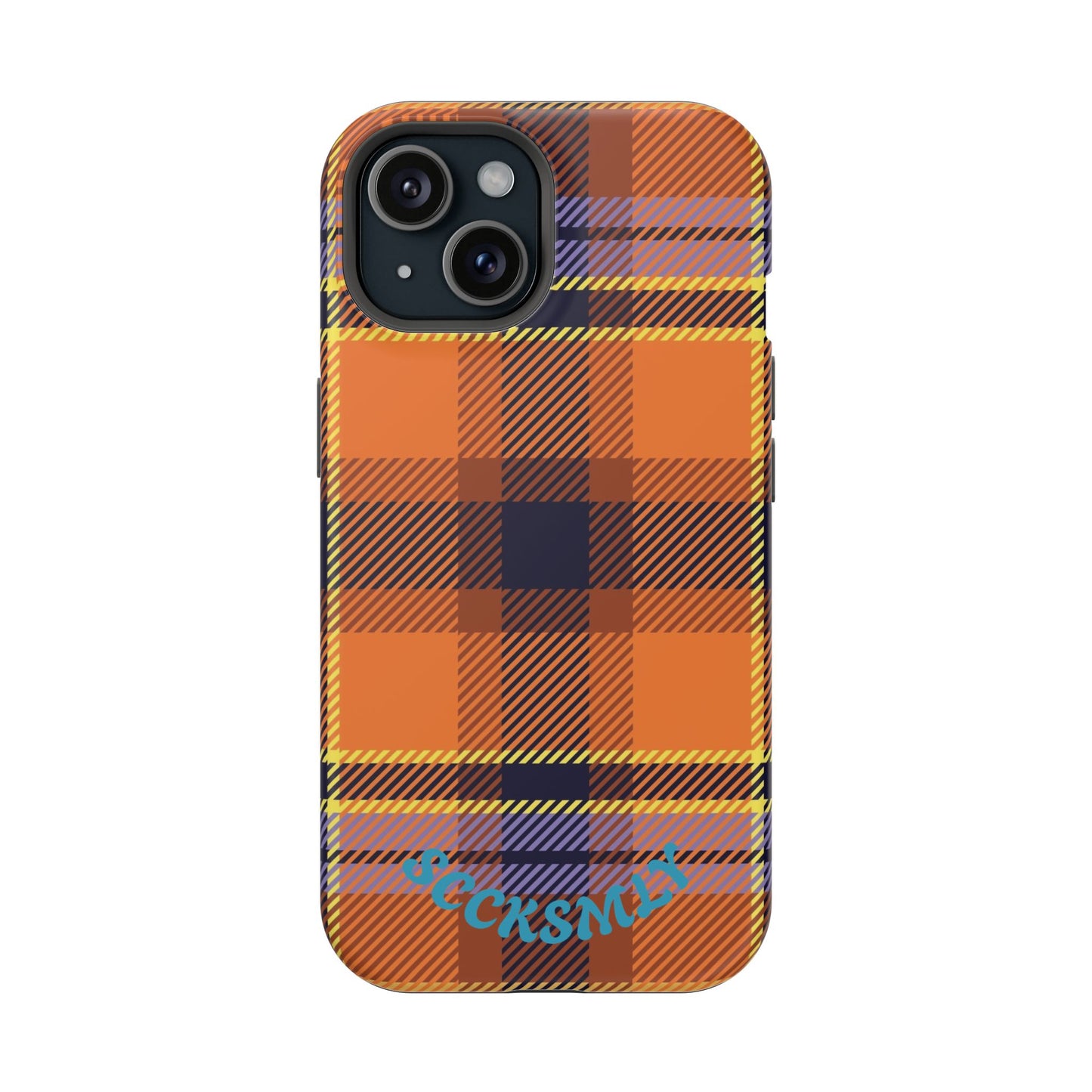 Orange Sickle Plaid  Phone Case for Apple