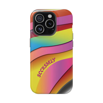 Modern Retro Rainbow Phone Case for Apple
