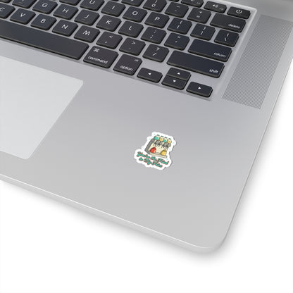Retro Diner Condiment Dispenser Sticker | matchbook graphic, pantry label art