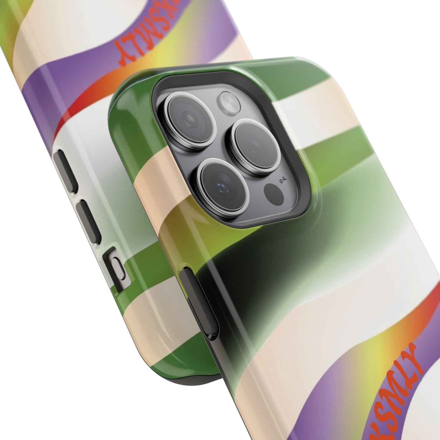 Green Waves Phone Case for Apple