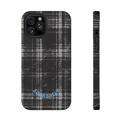 Smoky Grungy Plaid Phone Case for Apple
