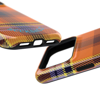 Orange Sickle Plaid  Phone Case for Apple