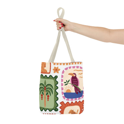 Tropical Print 13 x 13 Tote Bag