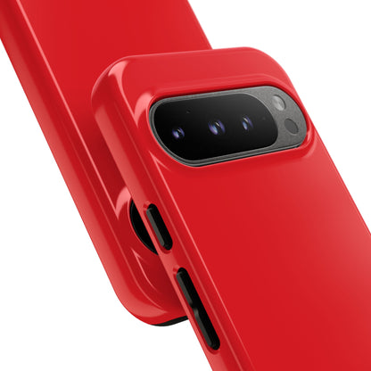 SOLID Screaming Red Tough Casee for Google Pixel