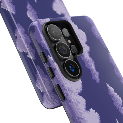 Lilac Pixel Cloud Tough Phone Case for Samsung