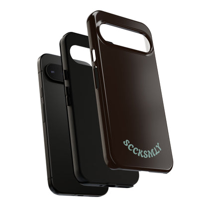SOLID Espresso Mint Tough Phone Case for Google Pixel