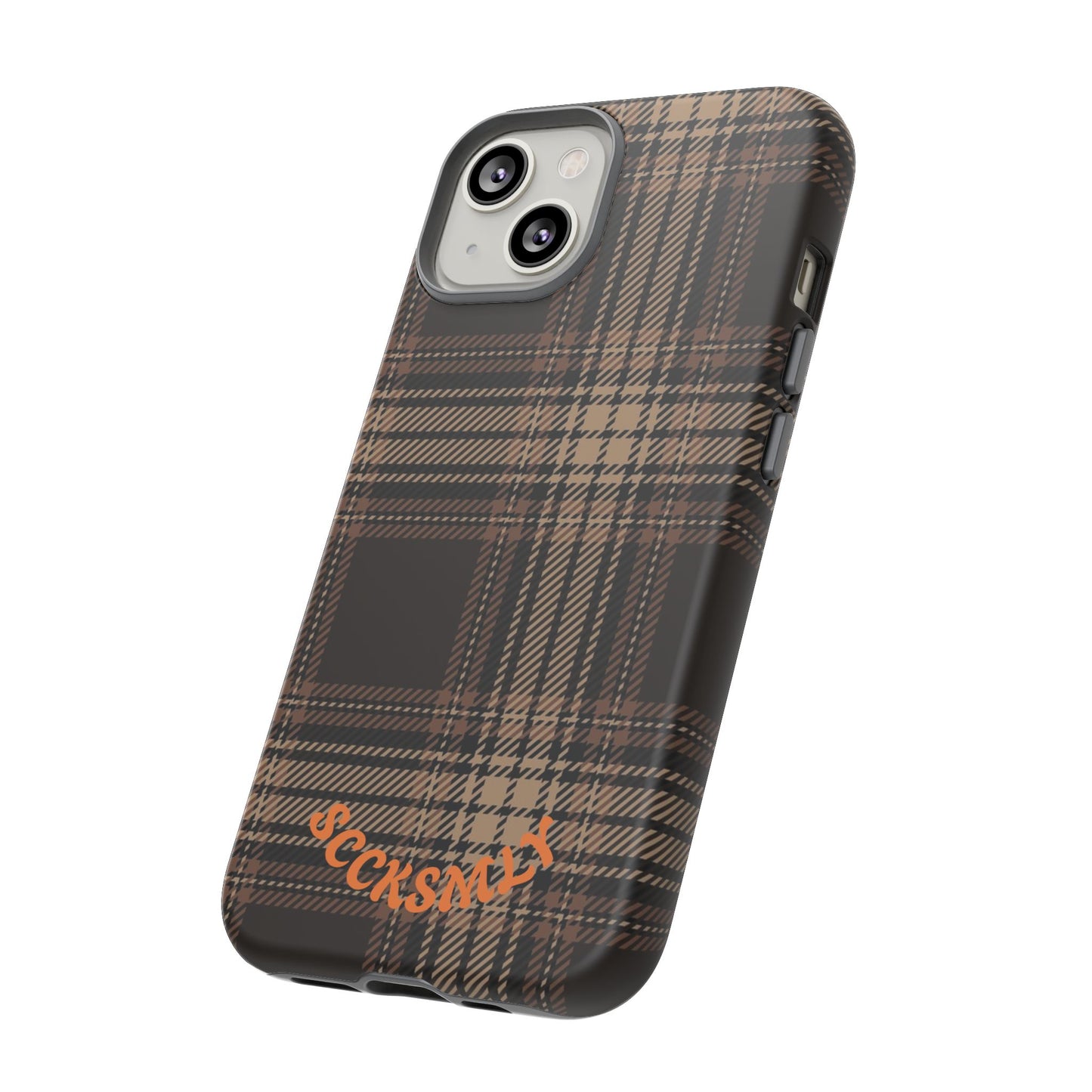 Brown Bread Plaid Tough Phone Case for Apple