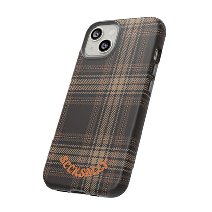 Brown Bread Plaid Tough Phone Case for Apple