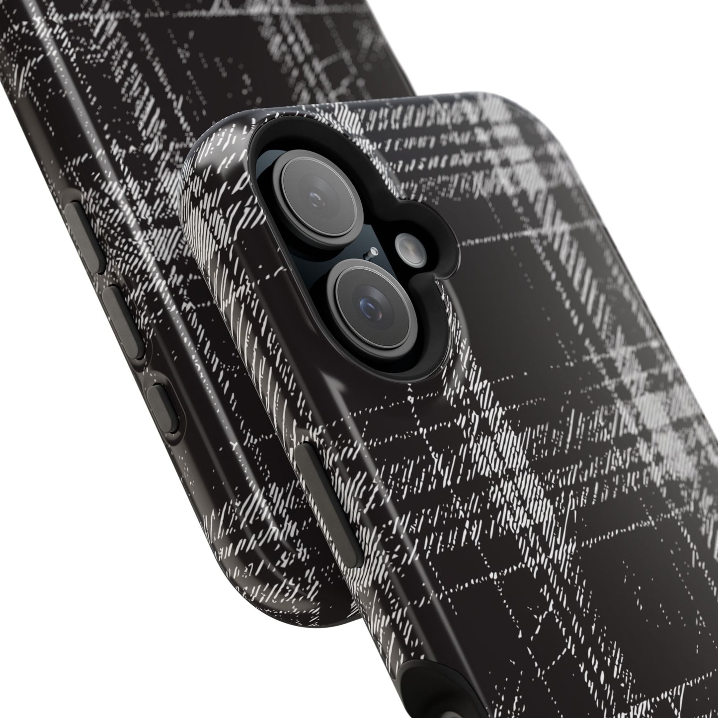 Smoky Grungy Plaid Phone Case for Apple