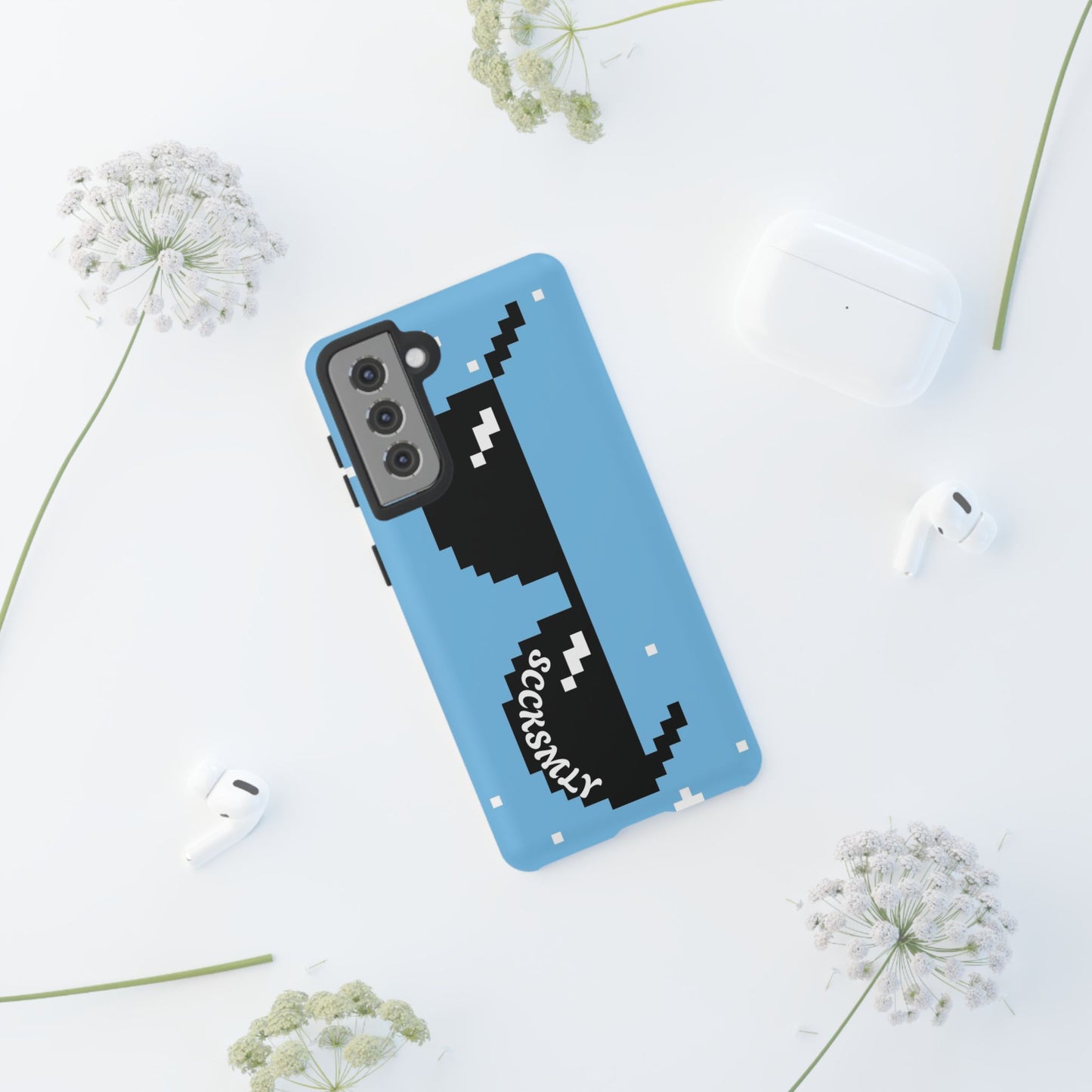 Pixel Glass Tough Phone Case for Samsung