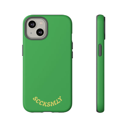 SOLID Green Grin Tough Case for Apple