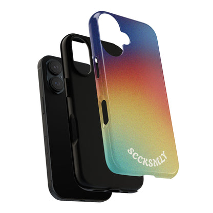 Faded Sunset Aura Tough Phone Case for Apple