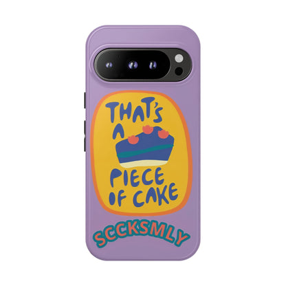 Light Purple "THAT'S A PIECE OF CAKE" Tough Phone Case for Google Pixel