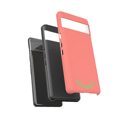 SOLID Guava Melon Wave Tough Phone Case for Google Pixel