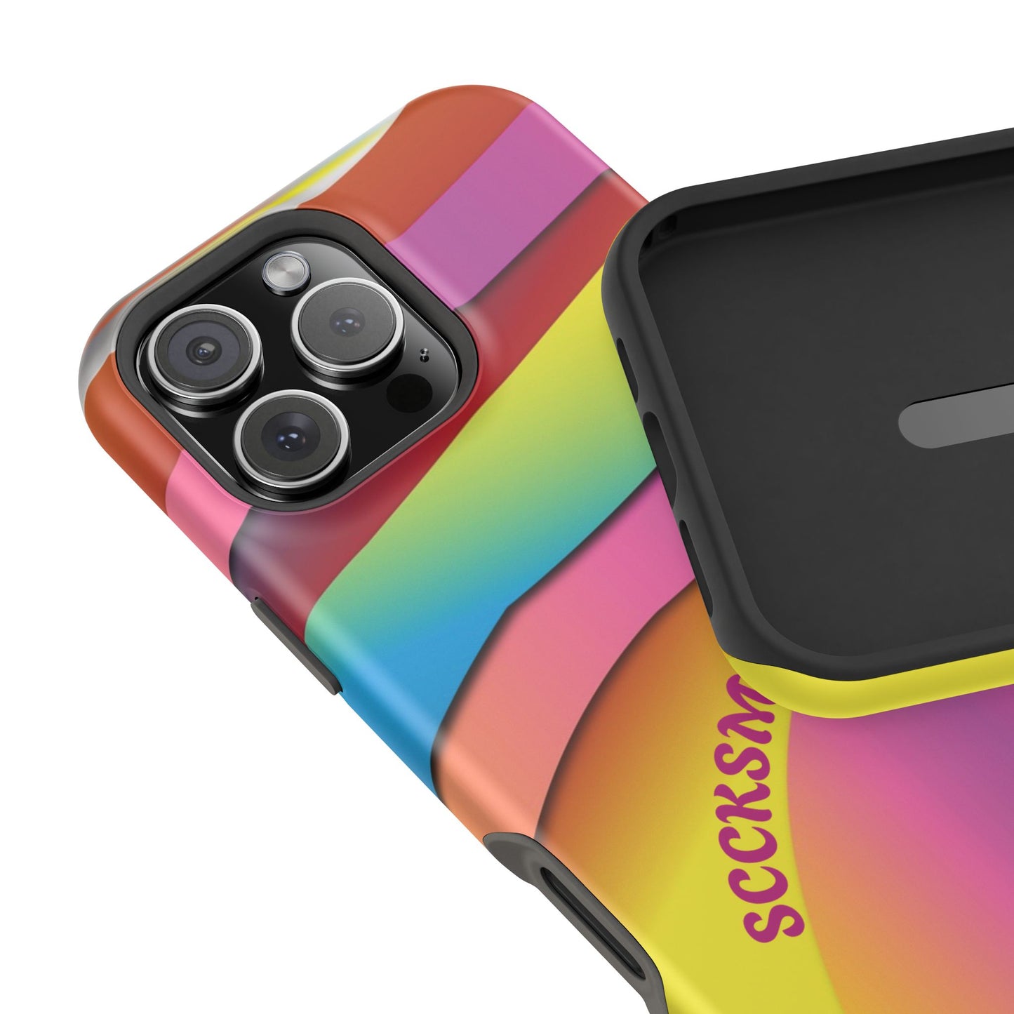 Modern Retro Rainbow Phone Case for Apple