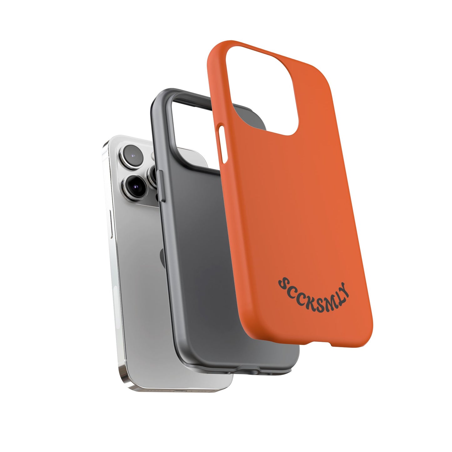 SOLID Tangerine Tough Case for Apple