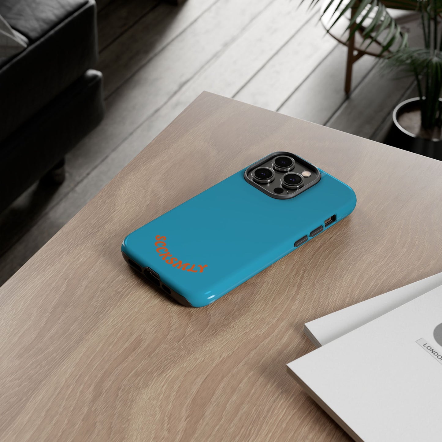 SOLID Blue Spook Tough Case for Apple