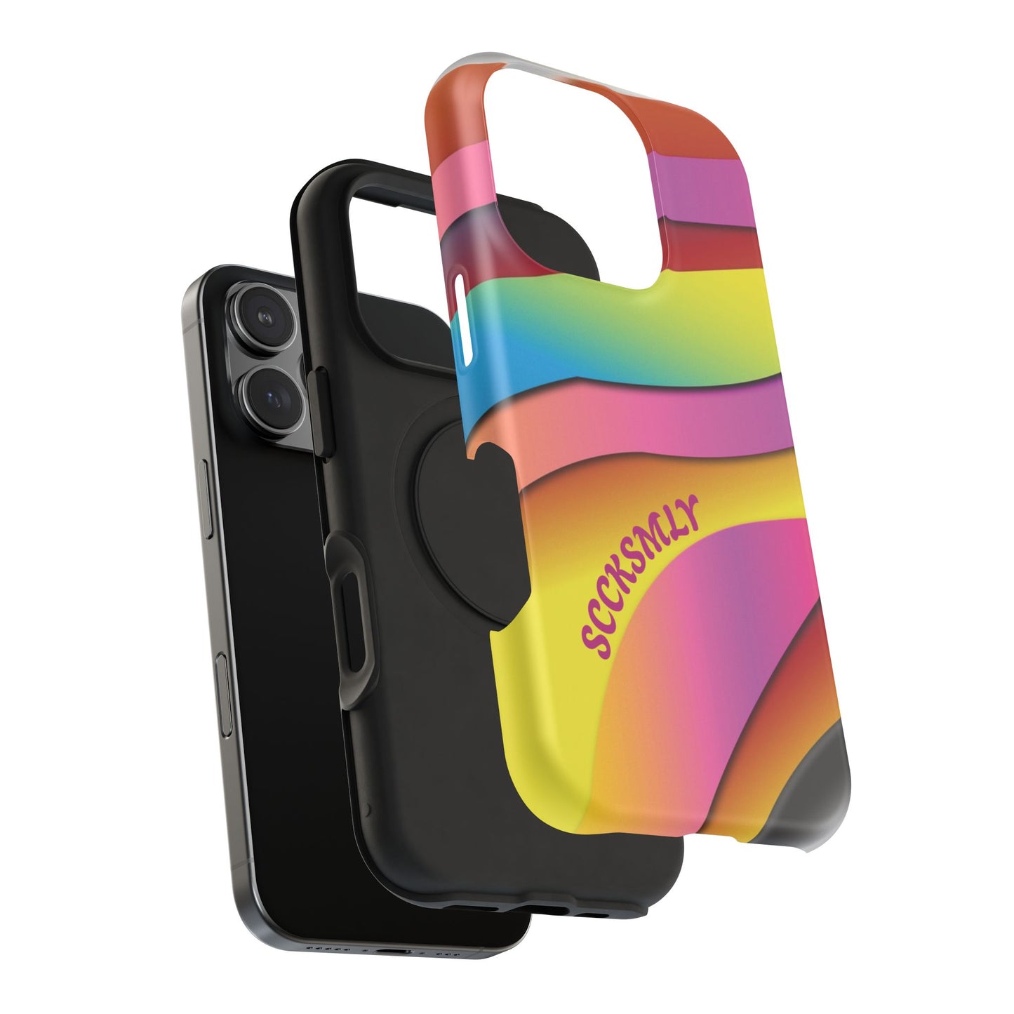 Modern Retro Rainbow Phone Case for Apple