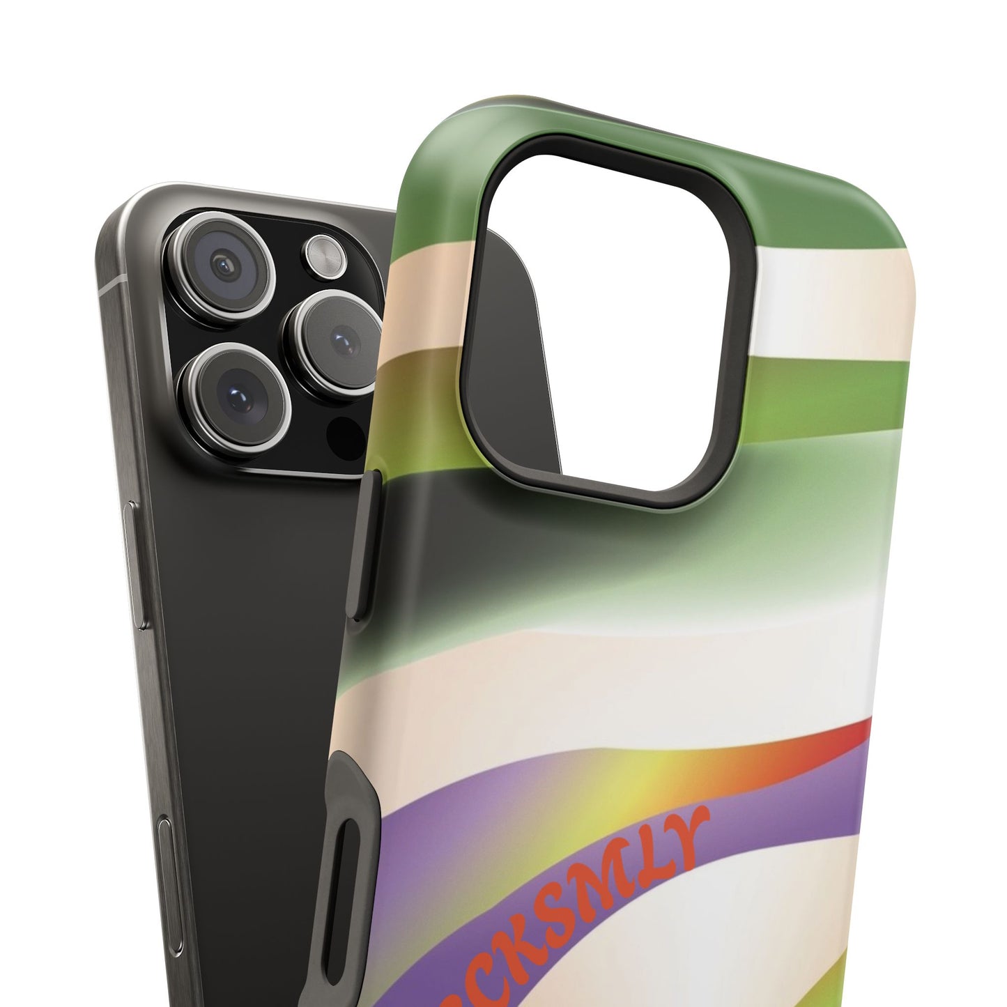 Green Waves Phone Case for Apple