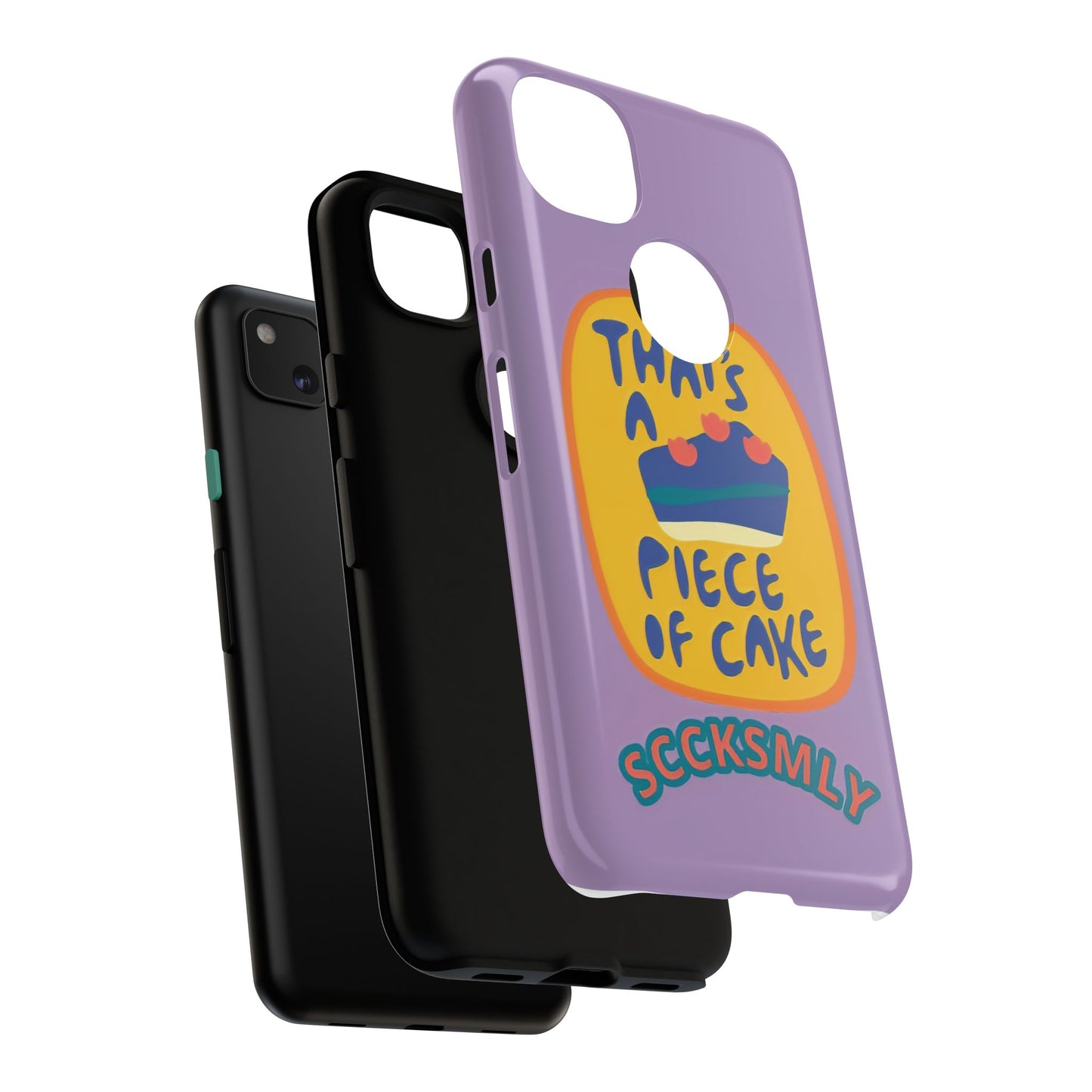 Light Purple "THAT'S A PIECE OF CAKE" Tough Phone Case for Google Pixel