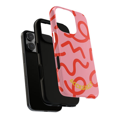 Red Candy Swirls Tough Case for Apple