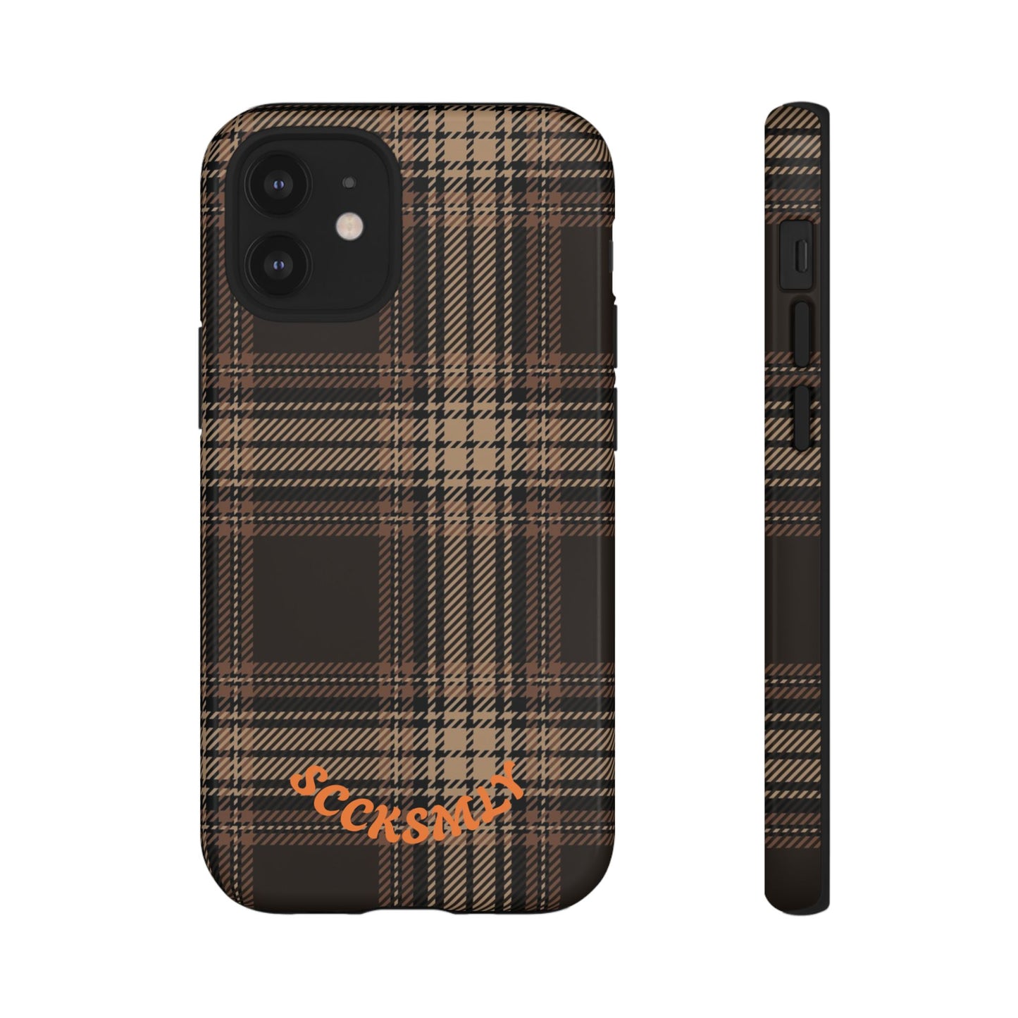 Brown Bread Plaid Tough Phone Case for Apple