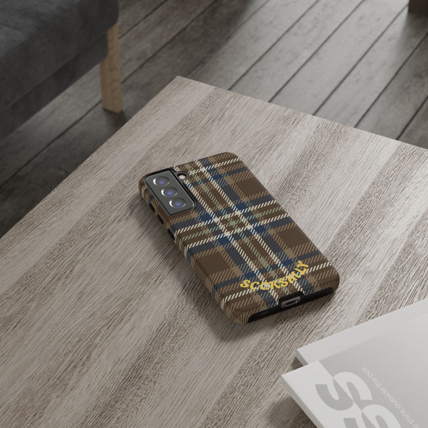 Earth and Sky Plaid Phone Case for Samsung