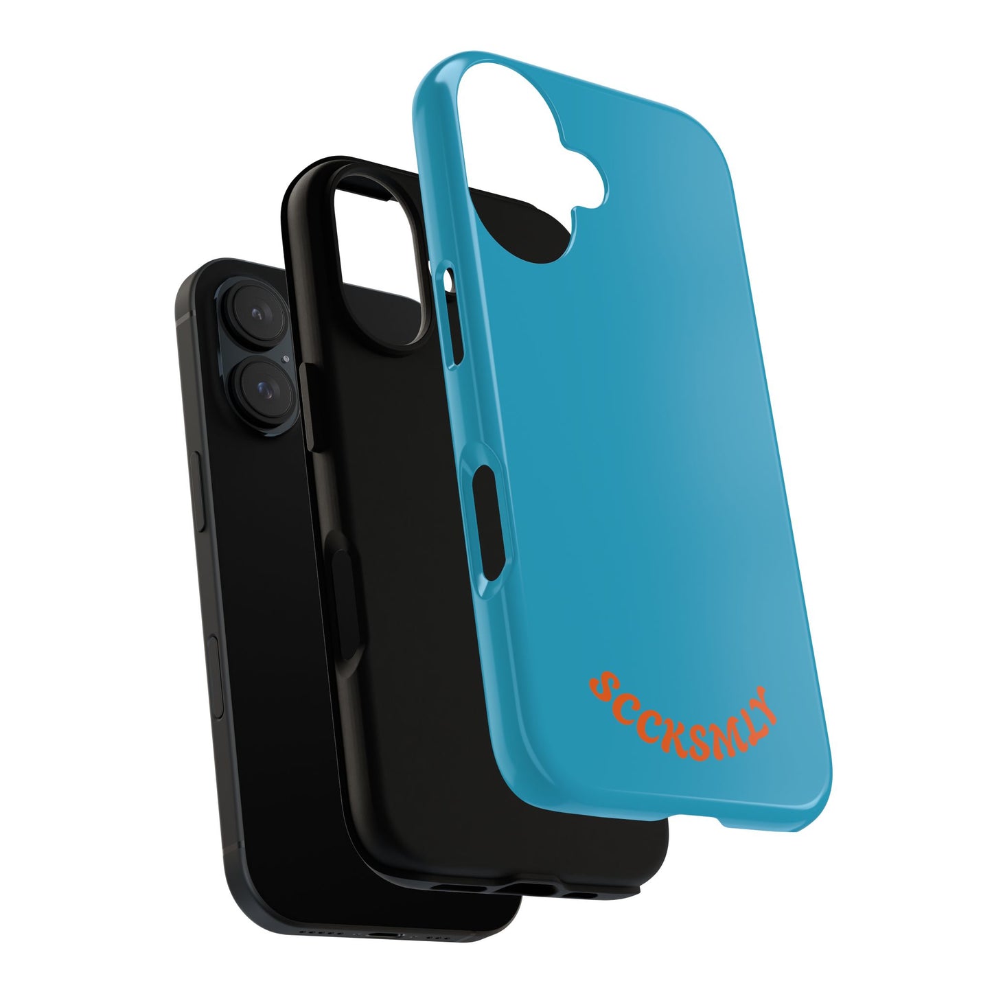 SOLID Blue Spook Tough Case for Apple