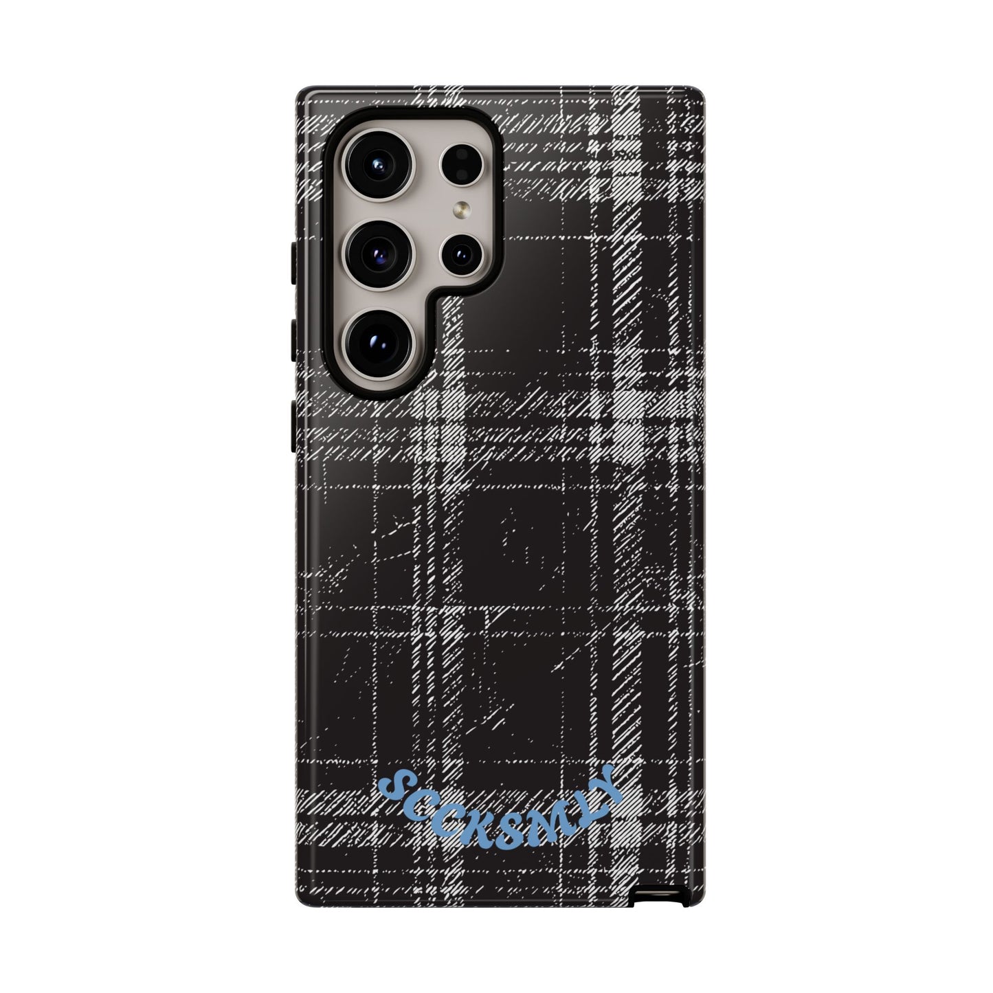 Smoky Grungy Plaid Phone Case for Samsung