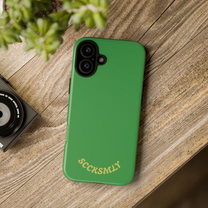 SOLID Green Grin Tough Case for Apple